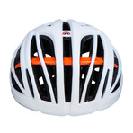 Turn Indicator Helmet // White + Orange (Medium)