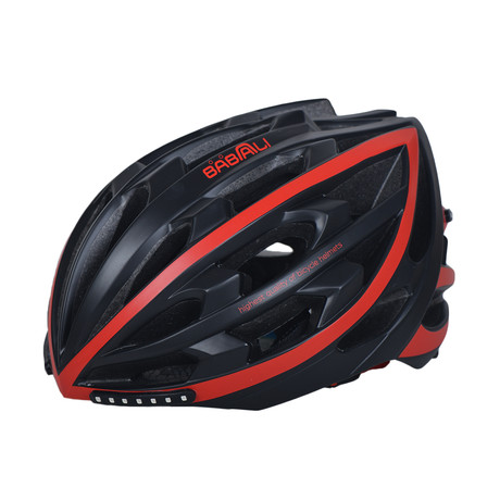 Turn Indicator + Brake Helmet // Black + Red (Medium)