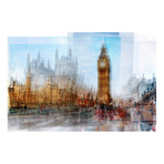 Big Ben Painting Print on Wrapped Canvas (12"H x 18"W  x 1.5"D)