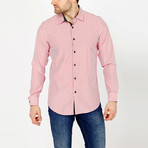 St. Lynn // Alton Button-Up // White + Red Stripe (XL)