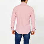 St. Lynn // Alton Button-Up // White + Red Stripe (XL)