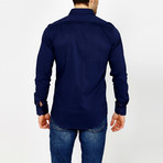 St. Lynn // Easton Button-Up // Navy (L)
