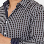 Modern Gingham Button-Up // Ebony (S)