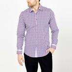 Wells Gingham Button-Up // Purple + Black (S)