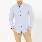 Blanc // Business Button-Down // White + Blue Cross (2XL)