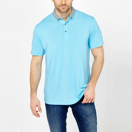 Gabano // Bone Polo Shirt // Light Blue (M)
