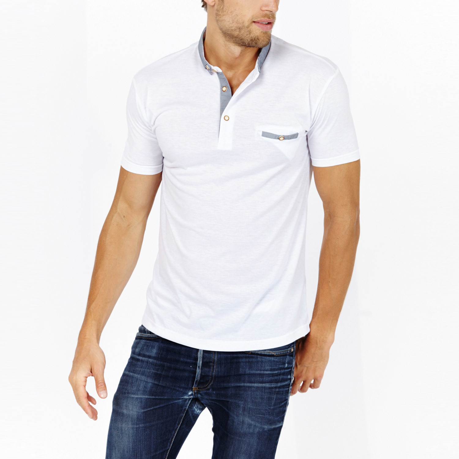 Gabano // Modern Polo Shirt // White (S) - Last Grab: Short Sleeves ...