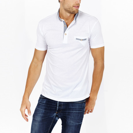 Gabano // Modern Polo Shirt // White (S)