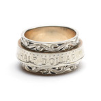 Coin-Rim Double-Band Ring (Size 7)
