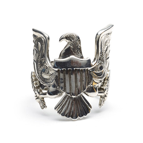 Eagle Shape Silver Ring (Size 7)