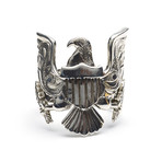 Eagle Shape Silver Ring (Size 7)