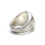 Large Mercury Dime Silver Ring (Size 7)