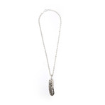 Single-Feather Pendant + Chain (Chain Length: 18")