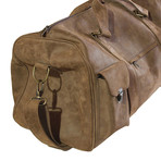 Leather Travel Bag (Brown)