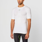 Comfort Compression Short-Sleeve Top // White (XL)