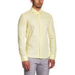 Hidden Button Shirt // Yellow (L)