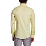 Hidden Button Shirt // Yellow (L)
