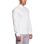 Hidden Button Shirt // White (M)