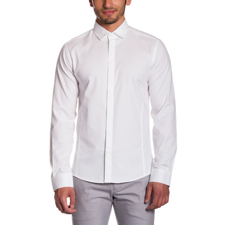 Hidden Button Shirt // White (S)
