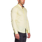 Button-Down Shirt // Yellow Basket Weave (M)