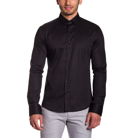 Button-Down Shirt // Black (S)
