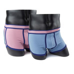 Boxer Brief // Preppy Pink + Preppy Blue // Pack of 2 (L)