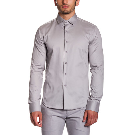 Button-Down Shirt // Grey (S)