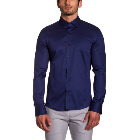 Button-Down Shirt // Dark Blue (S)