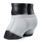 Boxer Brief // Silver Grey + Purple // Pack of 2 (S)