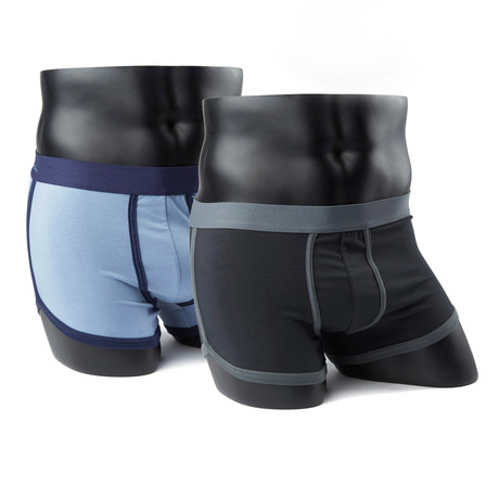 Kim Denzler // Boxer Brief / /Blue Dove + Carbonite Grey // Pack of 2 (L)