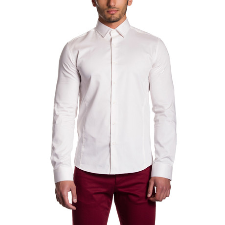 Button-Down Shirt // Off White (S)