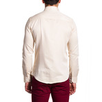 Button-Down Shirt // Light Gold (L)