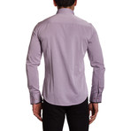 Button-Down Shirt // Pink + Black Placket (2XL)