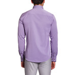 Button-Down Shirt // Lilac + Purple Contrast Placket (S)