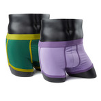 Boxer Brief // Purple + Acid Green // Pack of 2 (L)