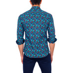 Passport Button-Down Shirt // Navy (M)