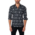 Mountain Man Button-Down Shirt // Black (XL)