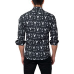 Mountain Man Button-Down Shirt // Black (XL)