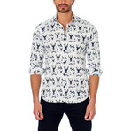 Jared Lang // Mountain Man Button-Down Shirt // White (2XL)