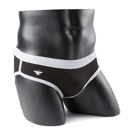 Dior Brief // Black + White Trim (XS)