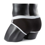 Dior Brief // Black + White Trim (L)