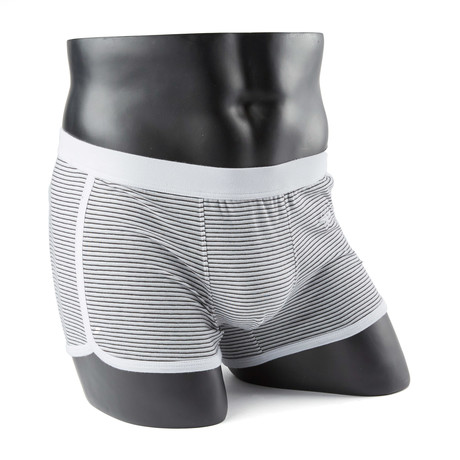 Dior Trunk // White + Grey + Black Stripes (XS)