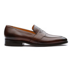 Saddle Strap Penny Loafer // Dark Brown (US: 9)