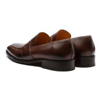 Saddle Strap Penny Loafer // Dark Brown (US: 9)