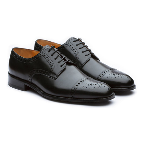 Toecap Derby Brogue // Black (US: 7)