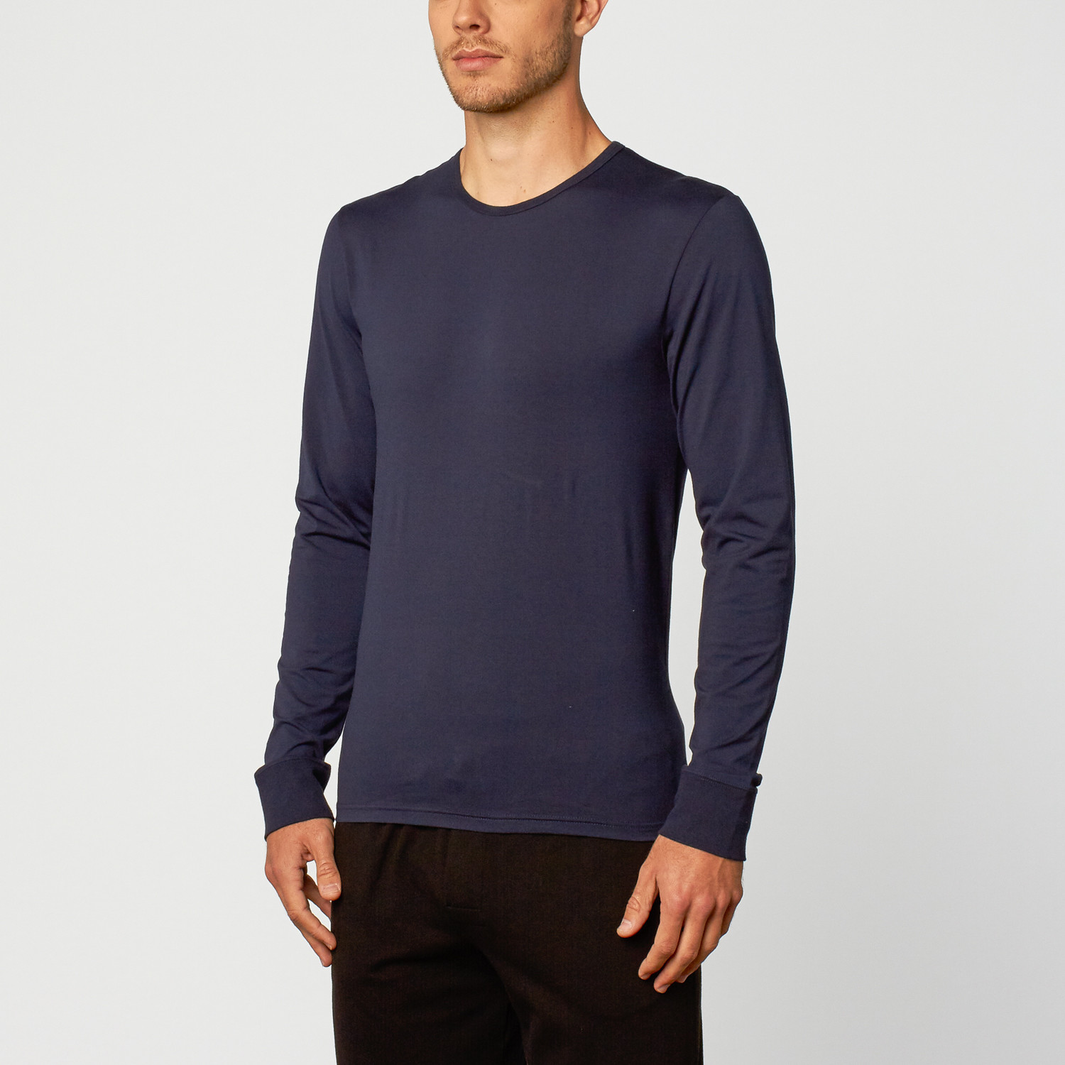 Dior // Long Sleeve Crew Neck Tee // Navy (M) - Christian Dior - Touch ...