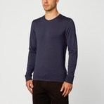 Dior // Long Sleeve Crew Neck Tee // Navy (M)