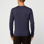 Dior // Long Sleeve Crew Neck Tee // Navy (M)