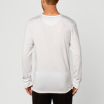 Long Sleeve V-Neck Tee // White (2XL)