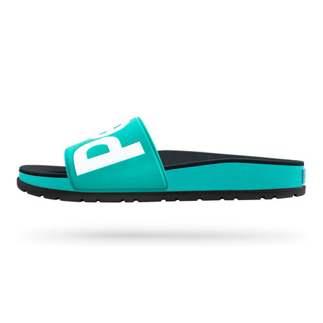 The Lennon Slide // Pool Side Green + Really Black (US: 8)